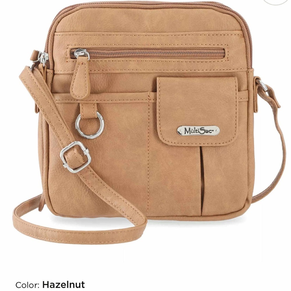 MultiSac Tan Crossbody Bag NWOT
